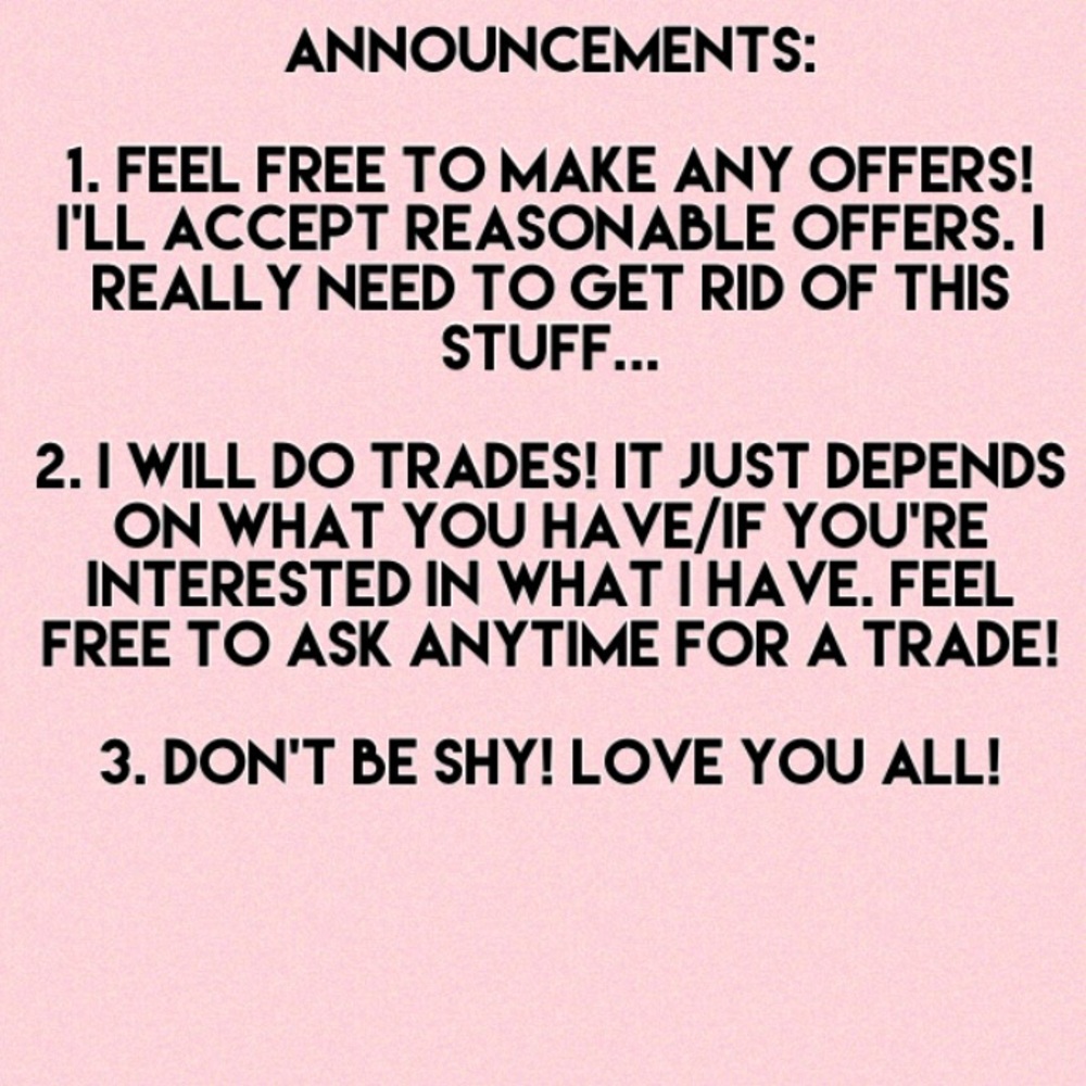 ✨MAKE ANY OFFERS! I DO TRADES!✨
